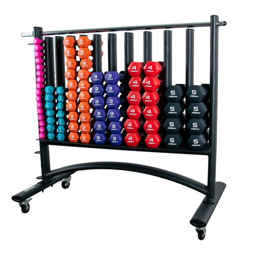 Neoprene Studio Dumbbells & Rack (42 Pairs 0.5-5kg)